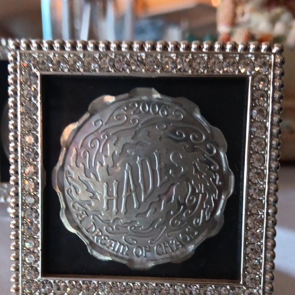 Elegant Silver Wall Art with Gemstone Accents